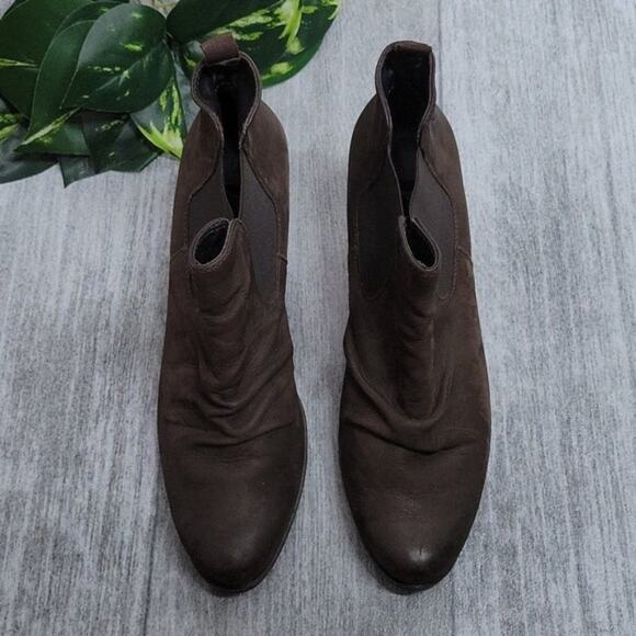 Paul Green Dark Brown Jano Heeled Leather Ankle Bootie Women's US 9 - Picture 2 of 11